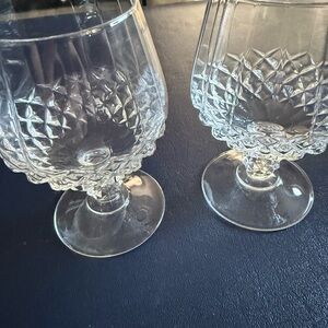 Crystal Clear Glass Goblets